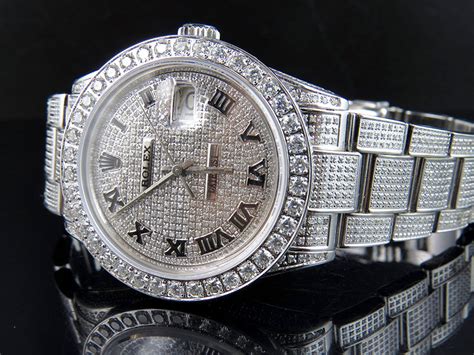 rolex full diamond watch